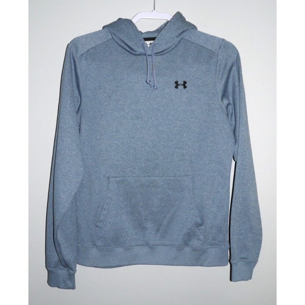UNDER ARMOUR gray polyester fleece lined pullover hoodie ADULT XS
